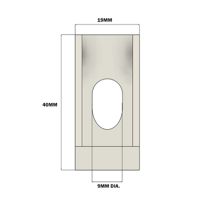 40-160-1SS MODULAR SOLUTIONS GUSSET BRACKET 18.5MM X 45MM WITH STAINLESS STEEL HARDWARE REINFORCEMENT ANGLE
